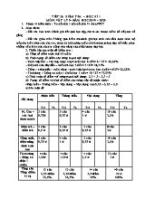 Giáo án Vật lý Lớp 9 - Tiết 36 Kiểm tra học kỳ II - Năm học 2019-2020 - Trường THCS Đình Xuyên